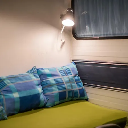 Caravan With Kitchen And Terrace Gobarjeva 1 Campingplatz *